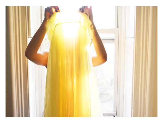 yellow dress